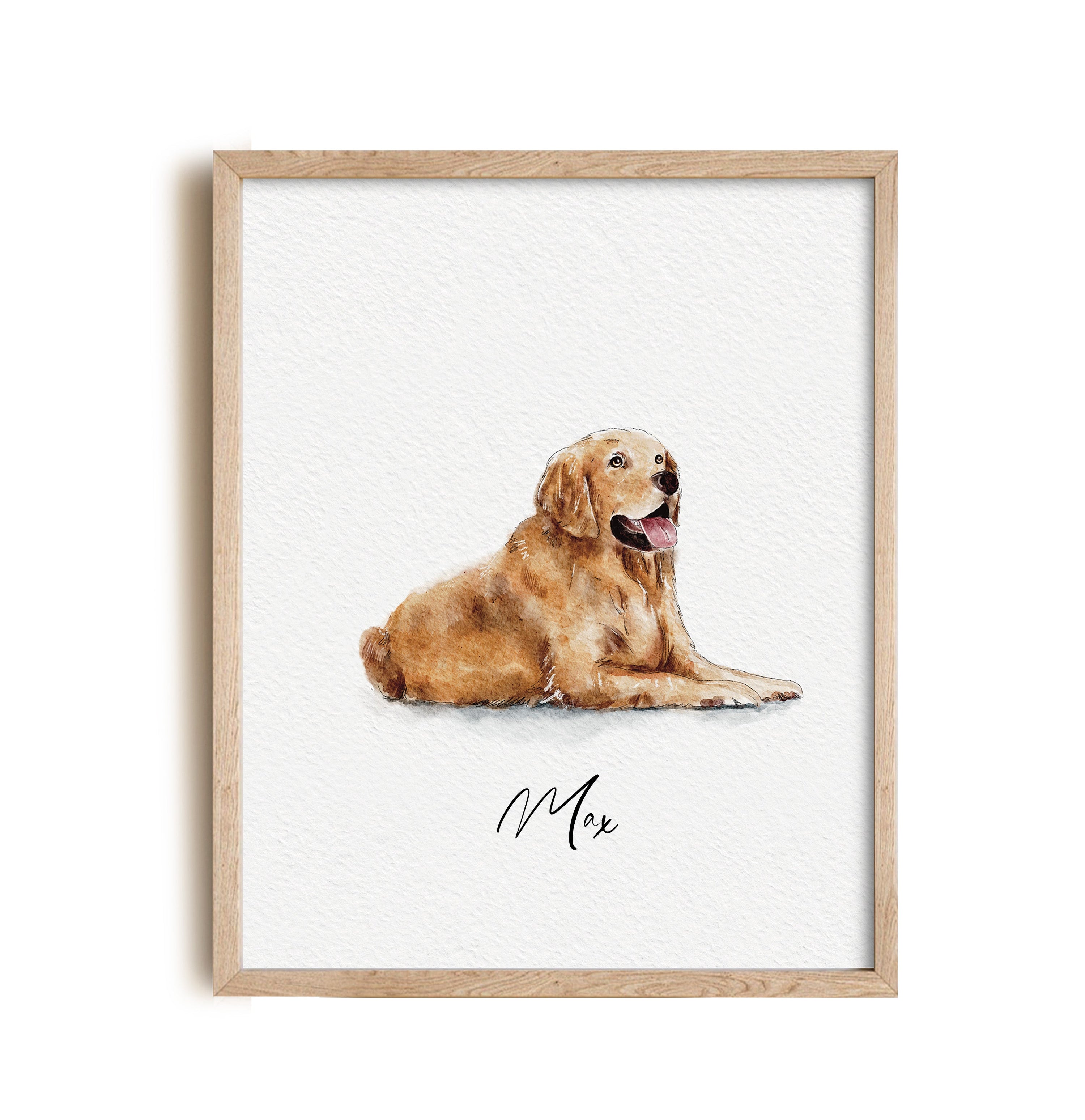 Capture Your Pet's Spirit: Watercolor Portrait of Dog Custom Art