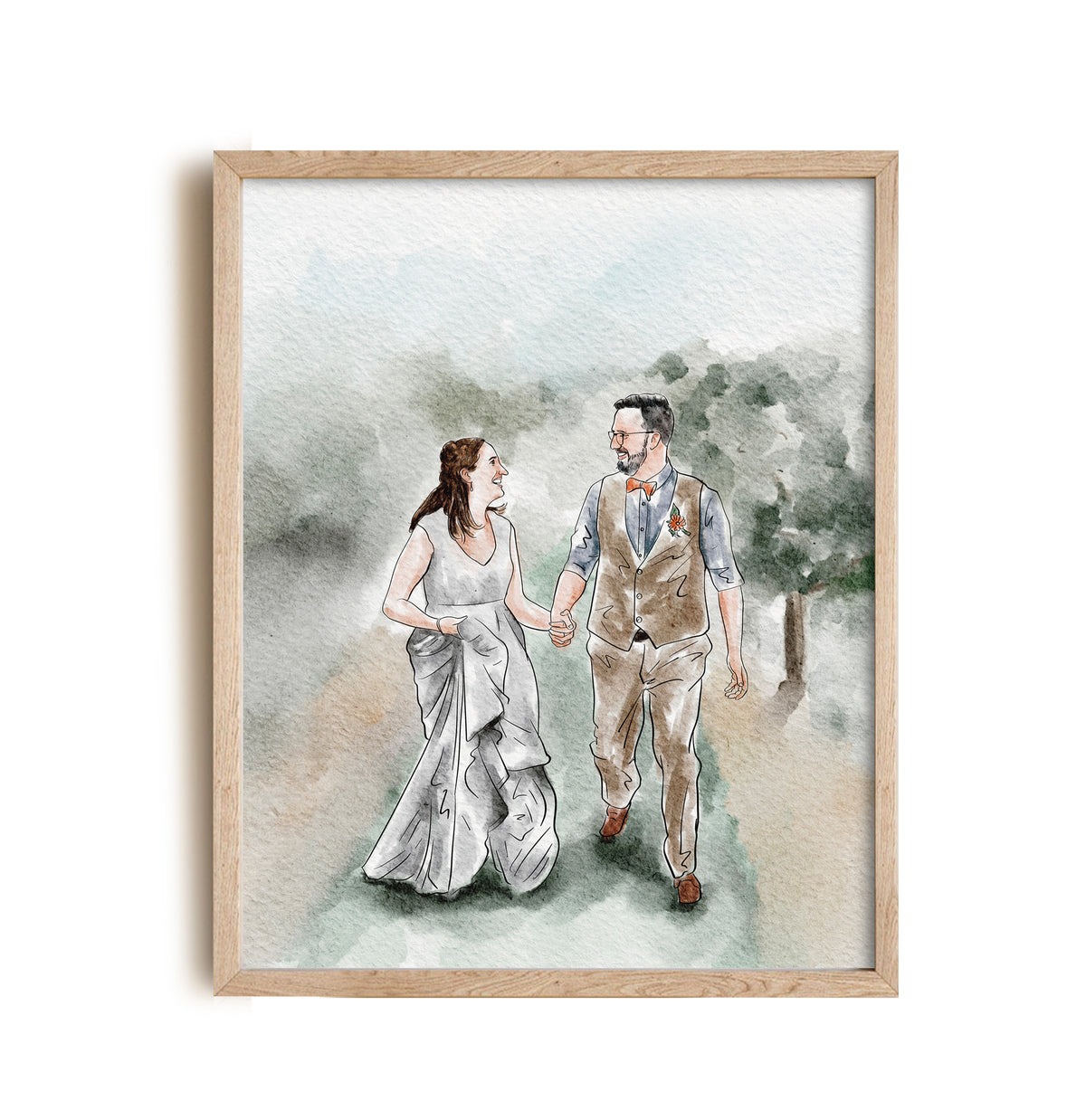 Couple painting from photo - My Happy World