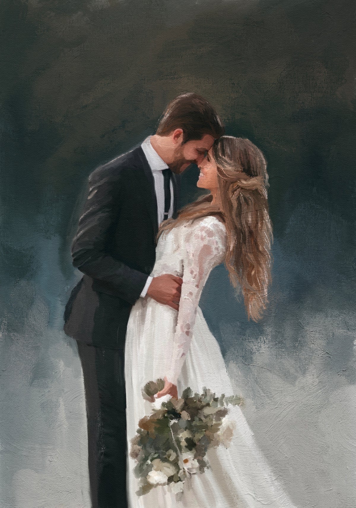 Custom Wedding Oil Painting | Turn Wedding Photo Into Painting - My Happy World