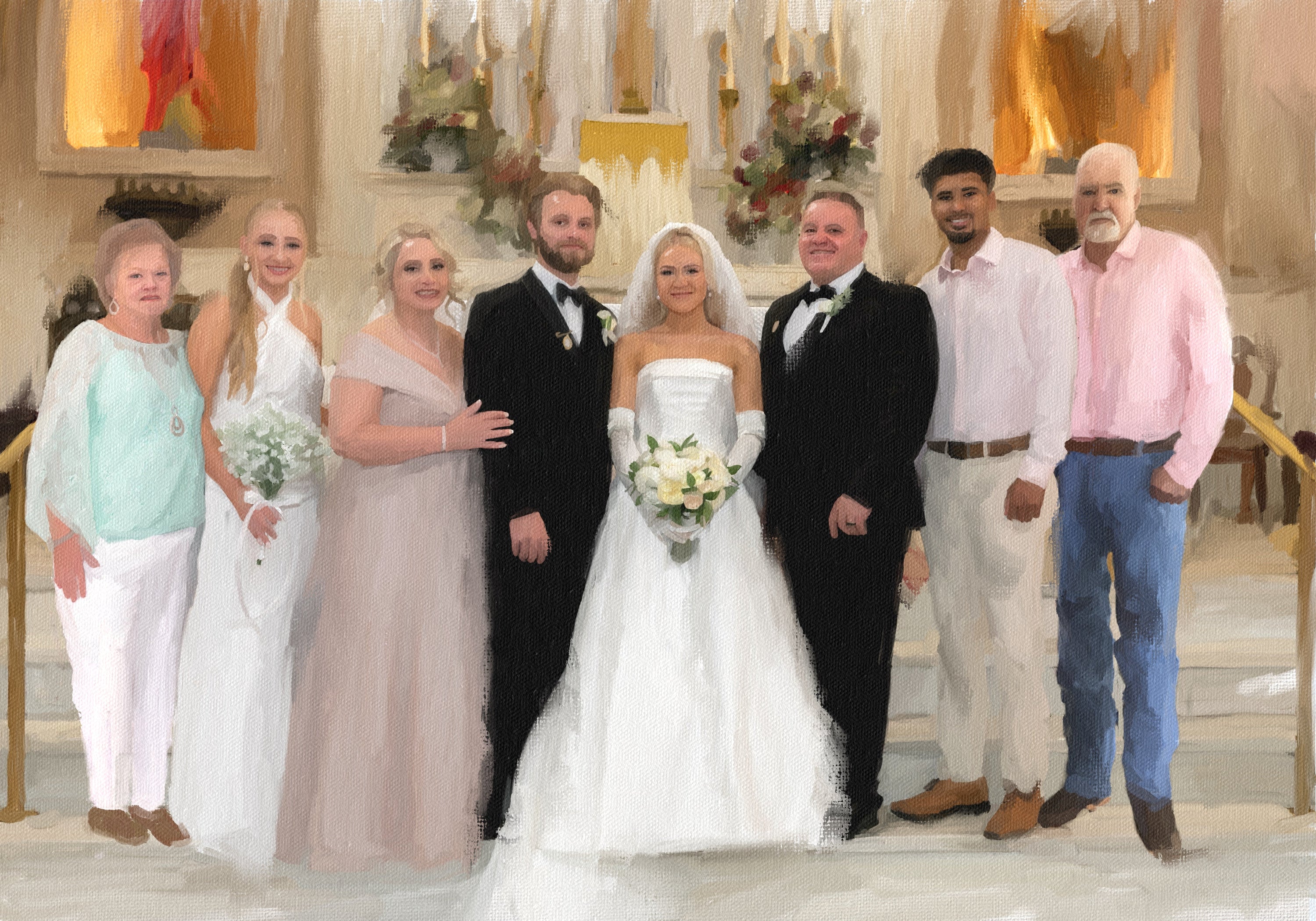 10 Wedding Portrait Ideas: Timeless Elegance in Oil Paintings