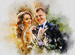 Watercolor Wedding Painting