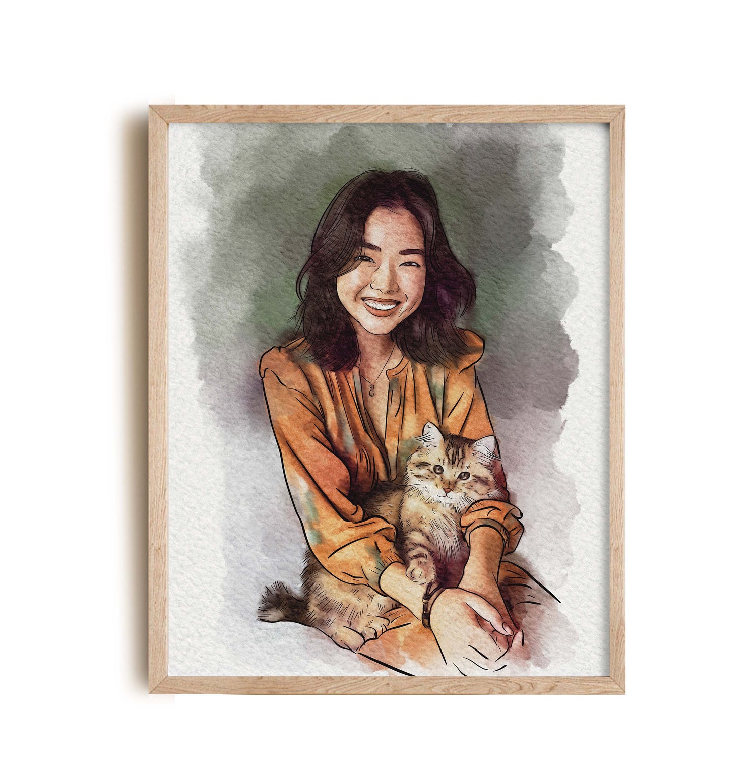 Watercolor Cat Paintings