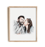 Couple Watercolor painting