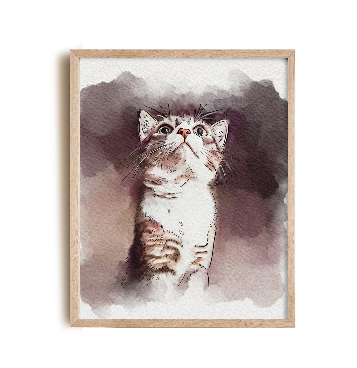 Watercolor Cat Paintings