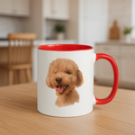 Custom Ceramic Mug with Color Inside - My Happy World
