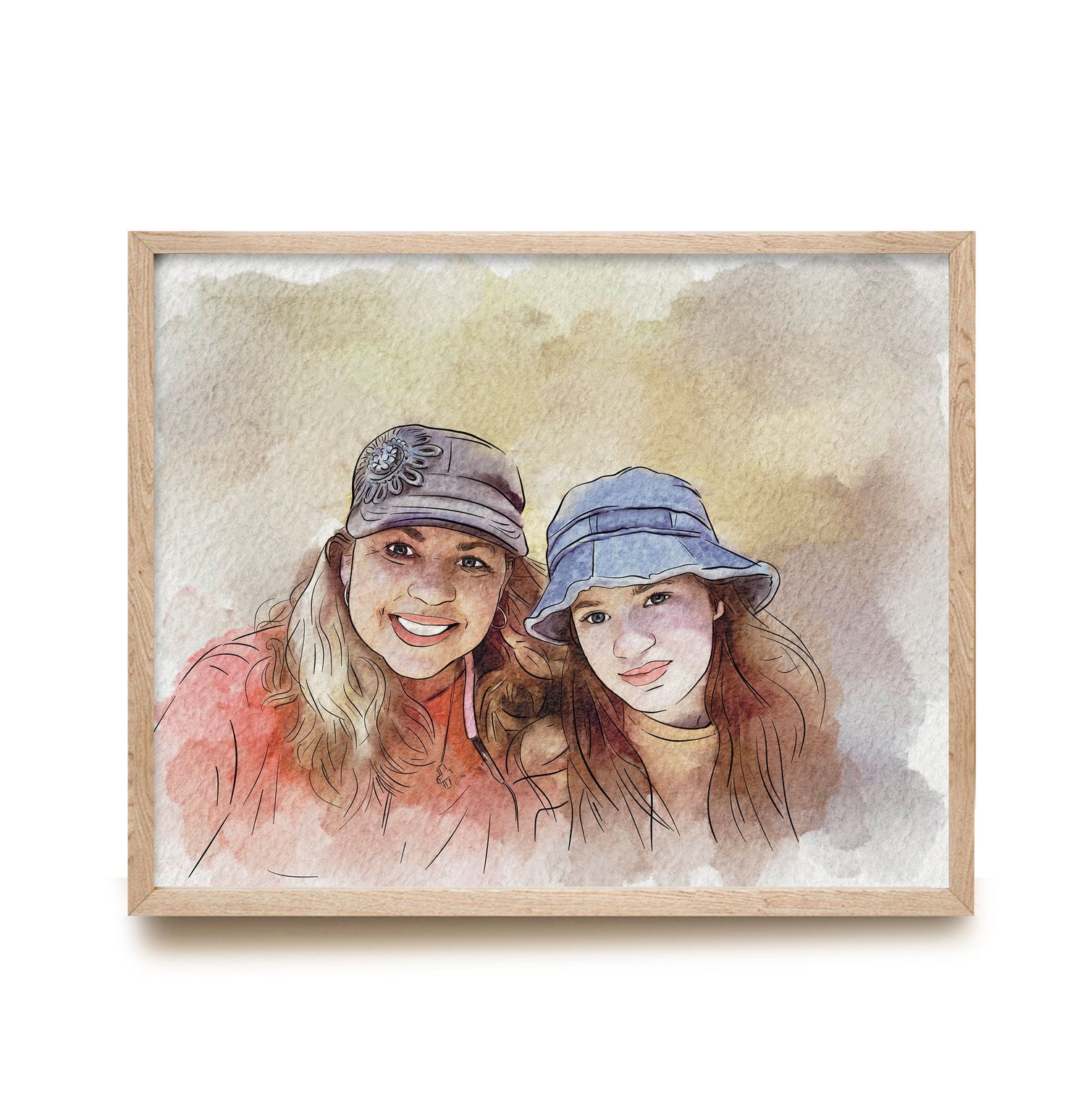Family Watercolor Painting