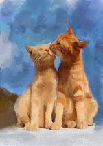 Custom Two Pet Oil Painting